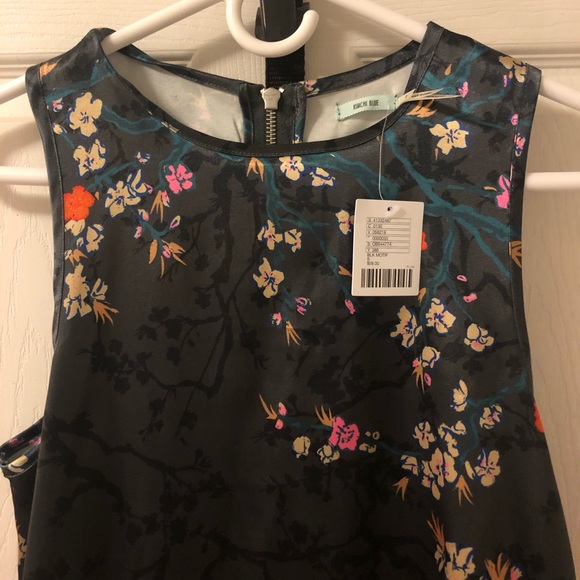 NWT UO Kimchi Blue Carmine Satin Printed Dress - Picture 4 of 4
